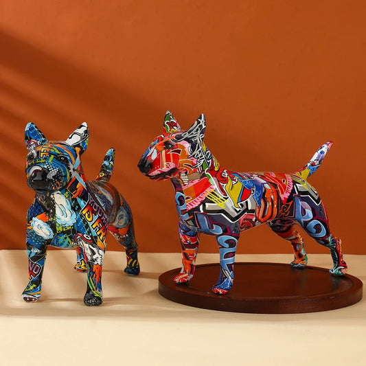 Art Creative Bull Terrier Home Decoration