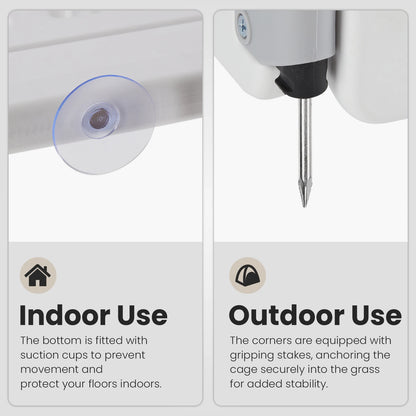 6 Panel Dog Playpen Safe & Secure Indoor/Outdoor Pet Fence