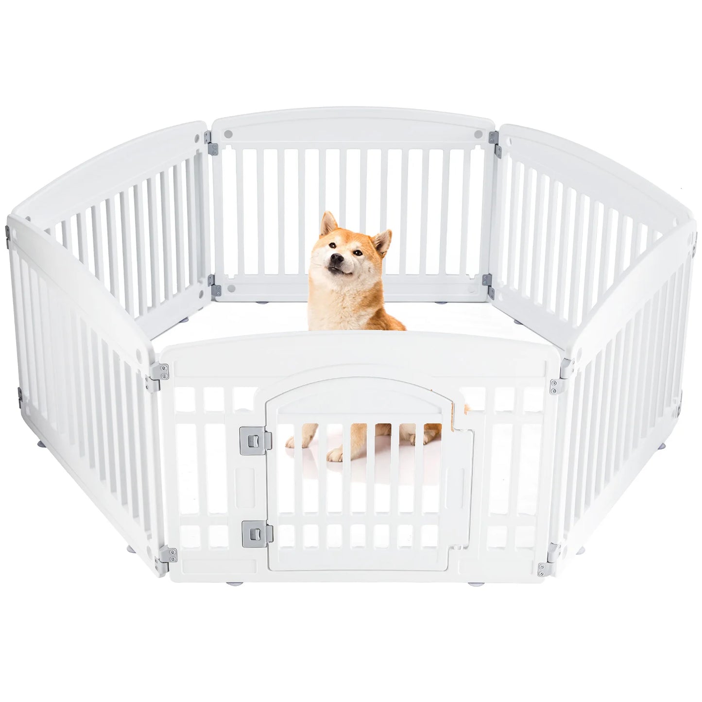6 Panel Dog Playpen Safe & Secure Indoor/Outdoor Pet Fence