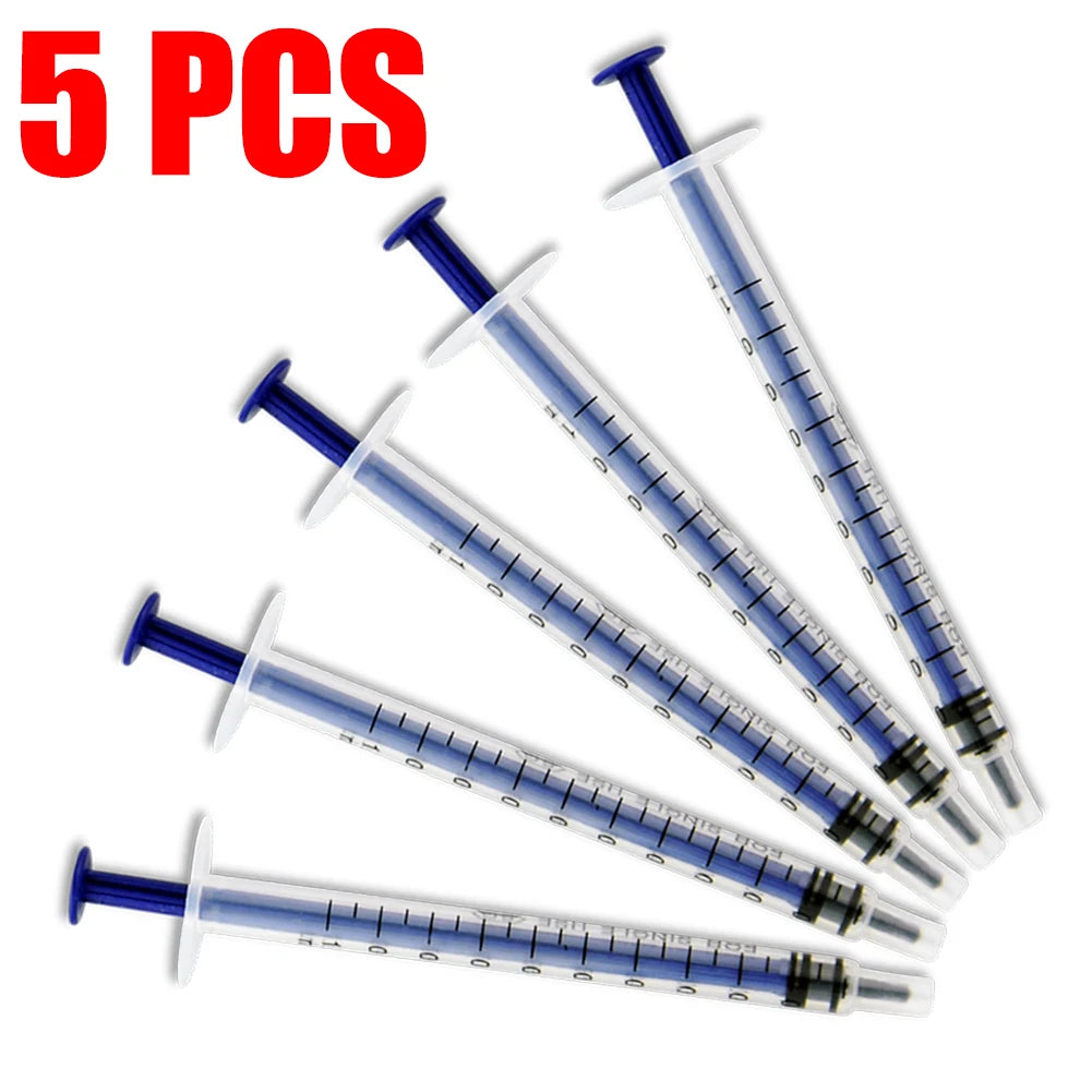 5 pcs  Measuring Plastic Syringe