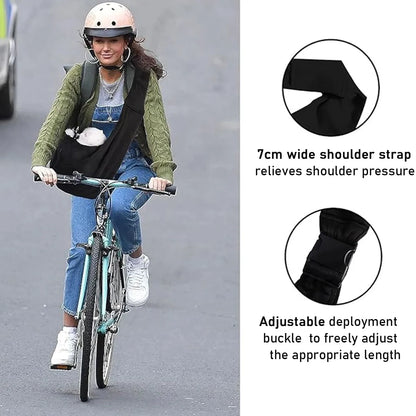 Small pet sling holder, hands-free easy and portable