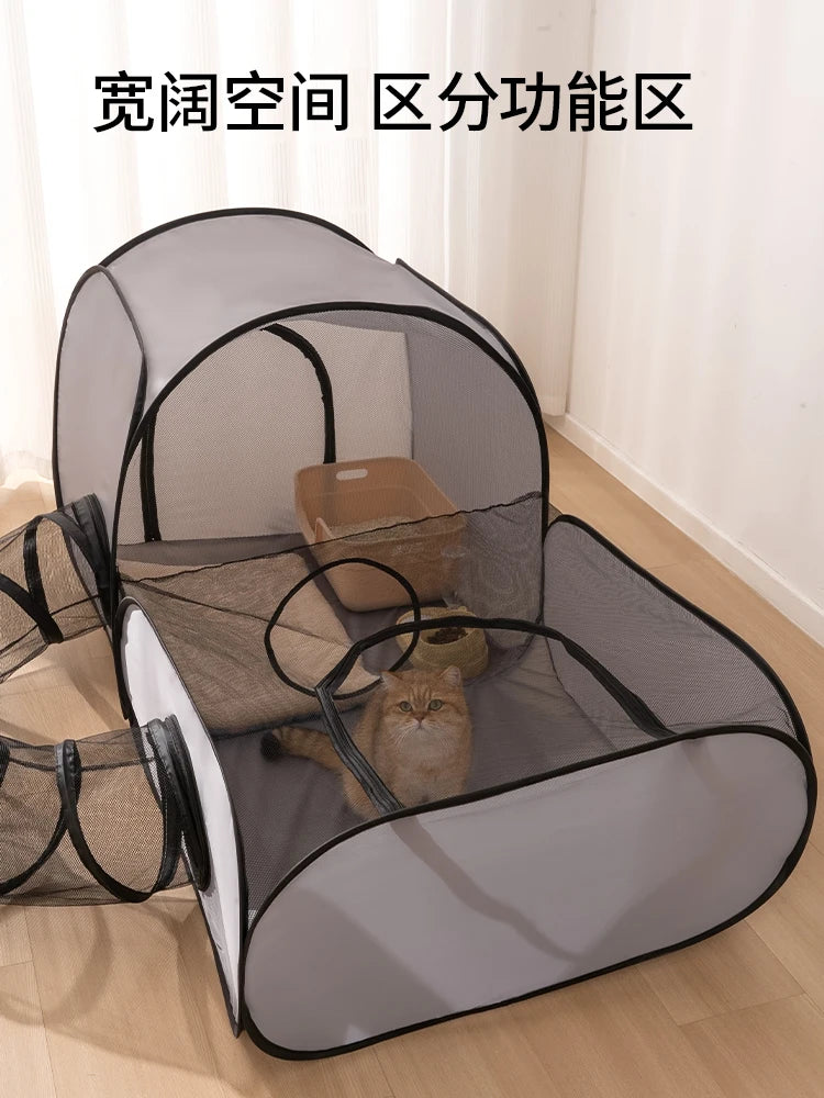 Cats and Dogs Delivery Room with a Play Tunnel