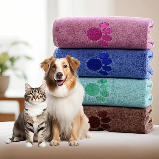 Microfiber Pet Absorbent Towels for Pet Bathing
