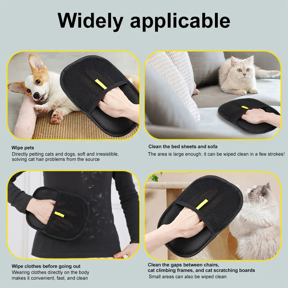 Pet Grooming Gloves Hair Remover