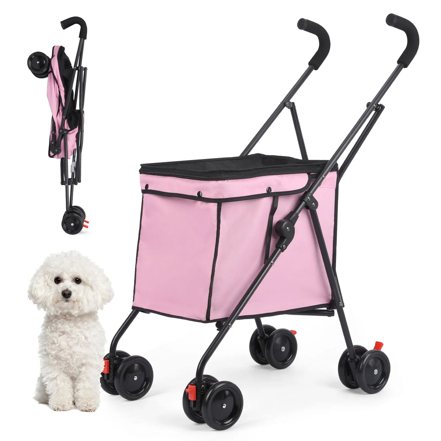 4 Wheels Dog Stroller