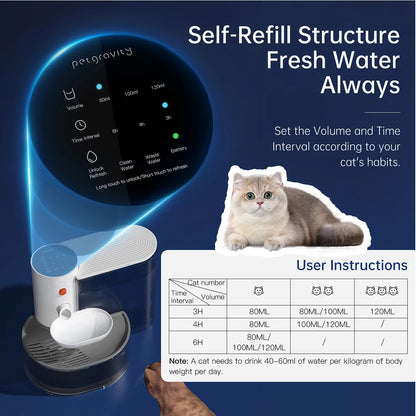 Pet Water Dispenser Wireless Automatic Water Feeder