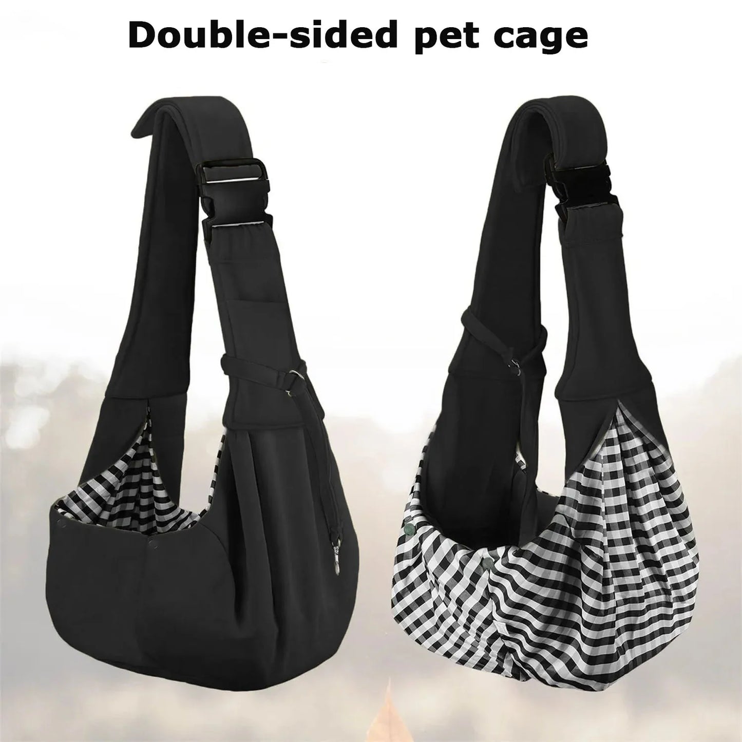 Small pet sling holder, hands-free easy and portable