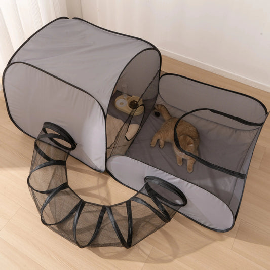 Cats and Dogs Delivery Room with a Play Tunnel