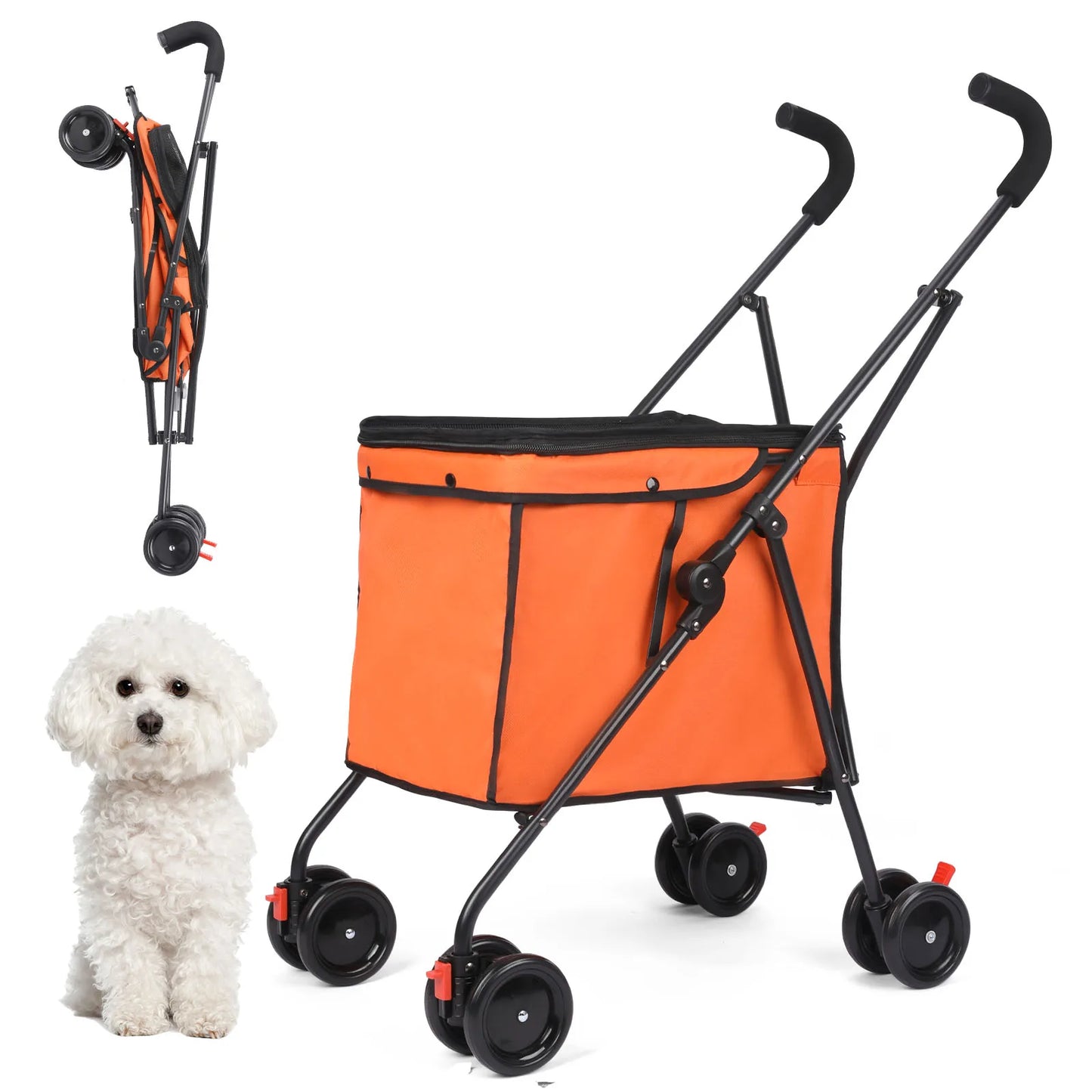 4 Wheels Dog Stroller