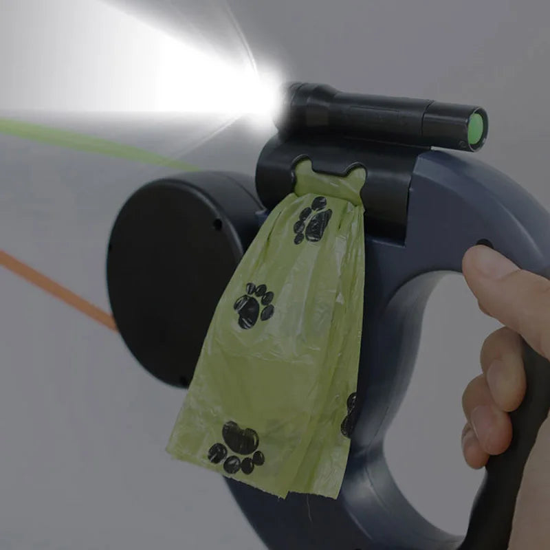 3in1 Double Head Automatic retractable Dog leash