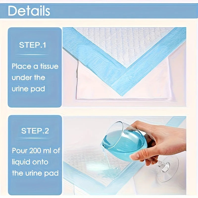 Disposable absorbent dog training pads -