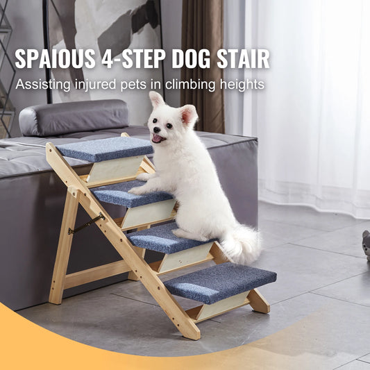 Wooden Pet Steps and Ramp Combo 2-in-1