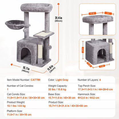 Cat Tree for Indoor Cats