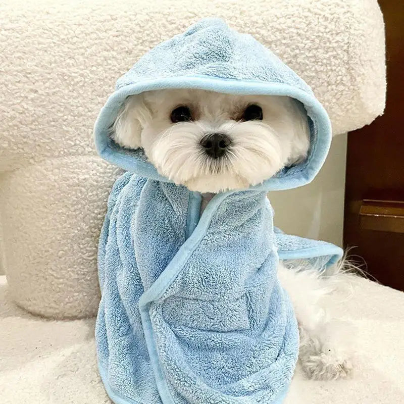 Pet Dog Towels Bathrobes With Cap