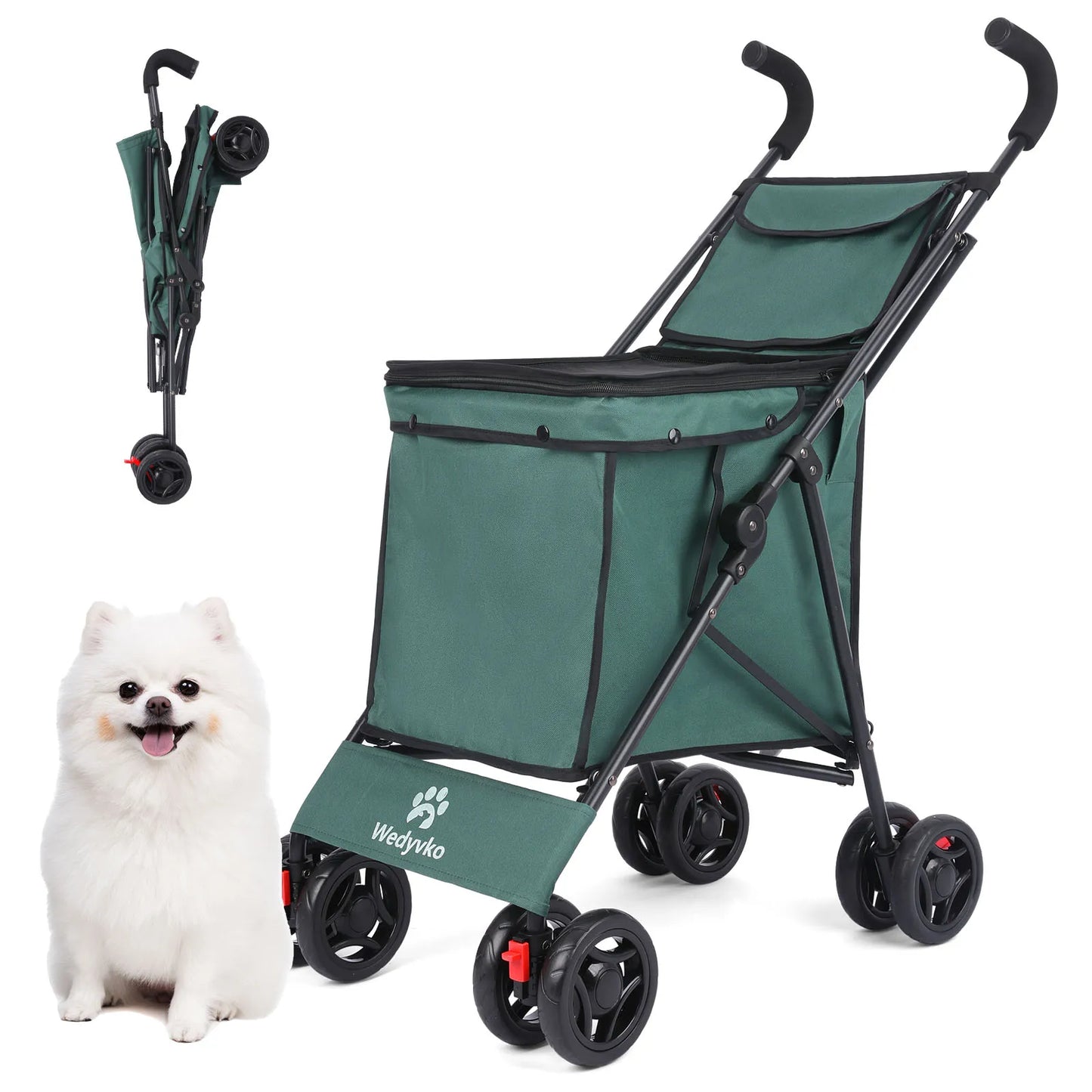 4 Wheels Dog Stroller