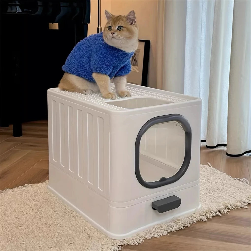 Leak-proof Enclosed Cat Litter Box