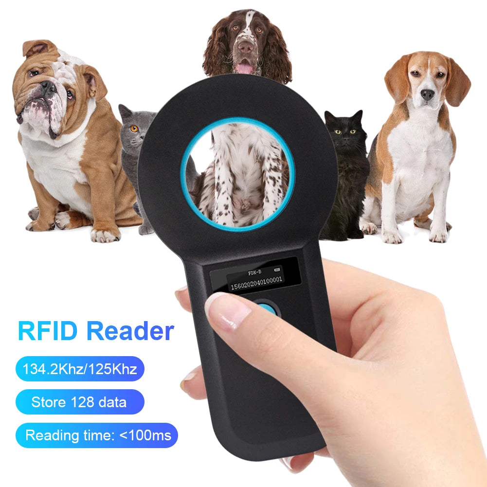 Handheld Pet Microchip Scanner