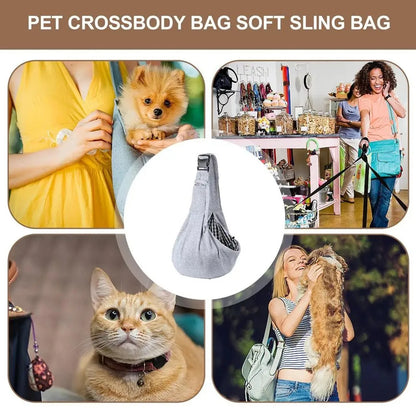 Small pet sling holder, hands-free easy and portable