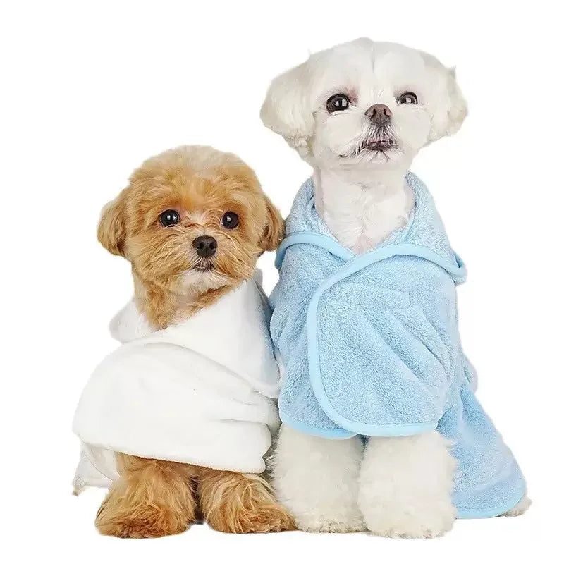 Pet Dog Towels Bathrobes With Cap