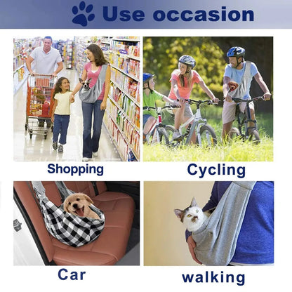 Small pet sling holder, hands-free easy and portable