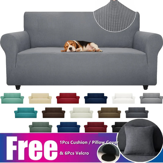 Jacquard Stretch Couch Cover Universal Sofa Covers Dog Cat Pets Friendly