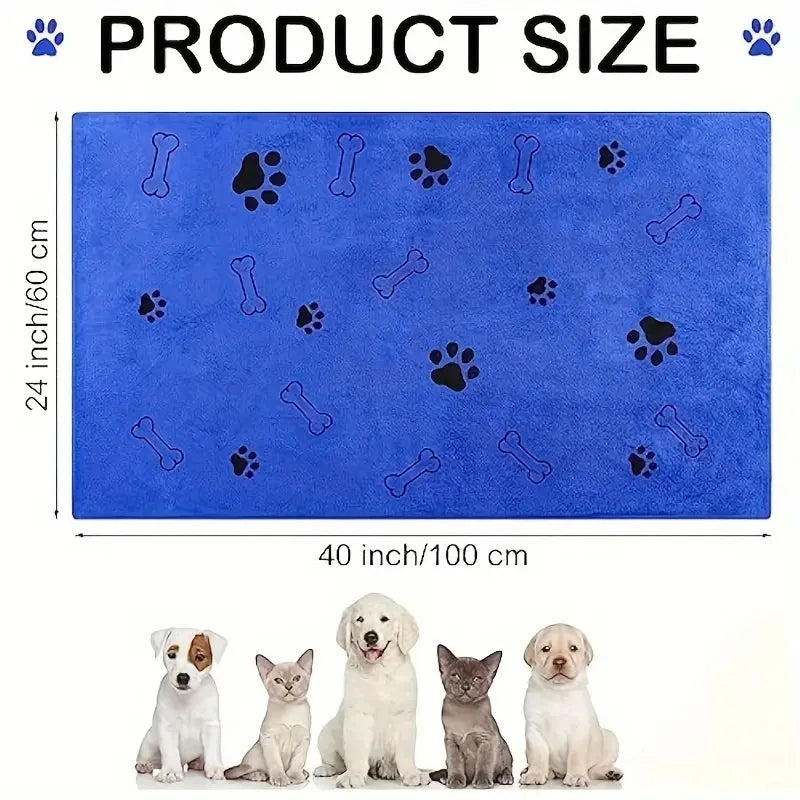, Absorbent Pet Bath & Grooming Towels For Dogs