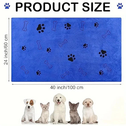 , Absorbent Pet Bath & Grooming Towels For Dogs