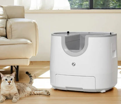 Automatic Smart Cat Litter Box, Self-Cleaning,