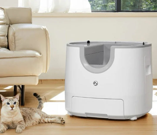 Automatic Smart Cat Litter Box, Self-Cleaning,
