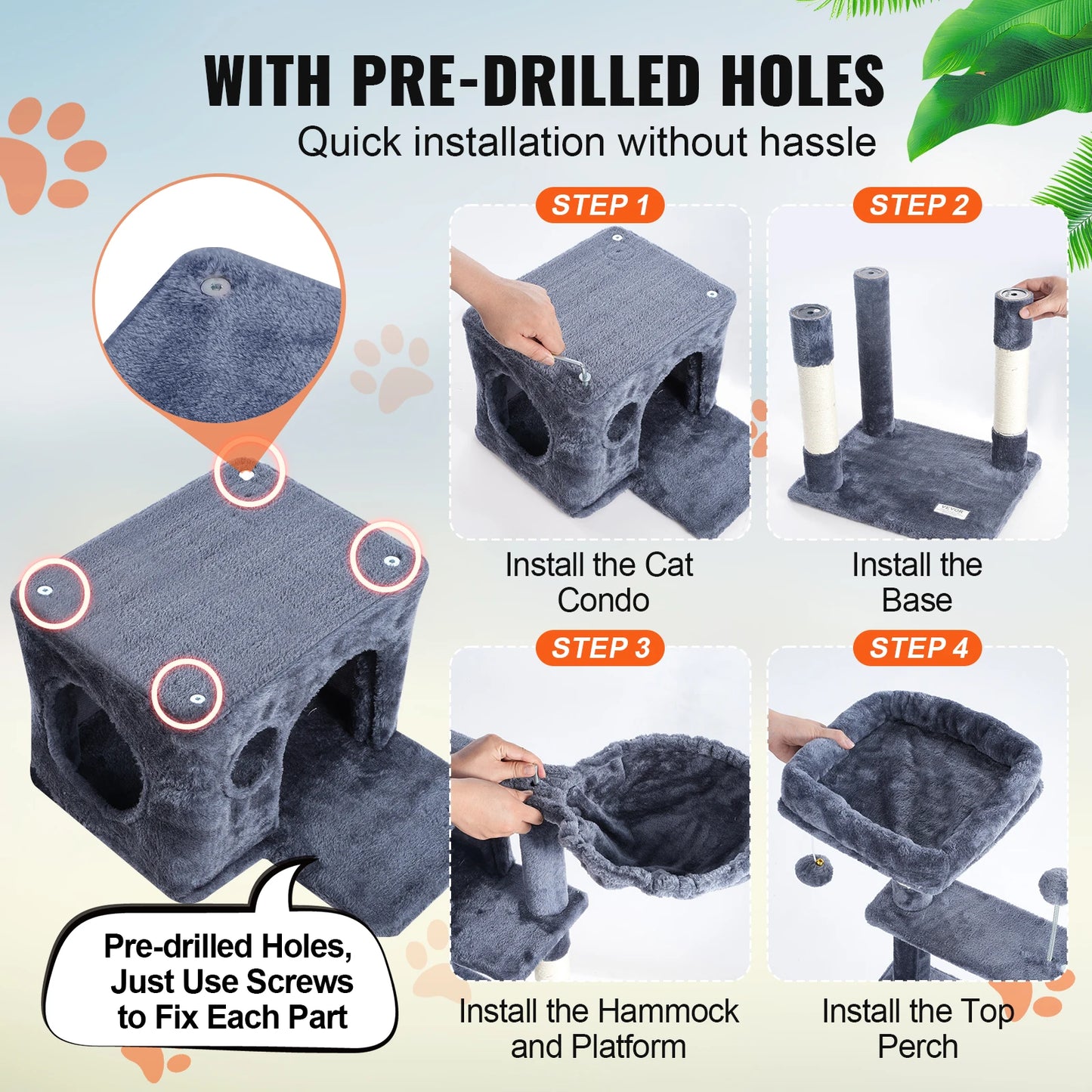 Cat Tree for Indoor Cats