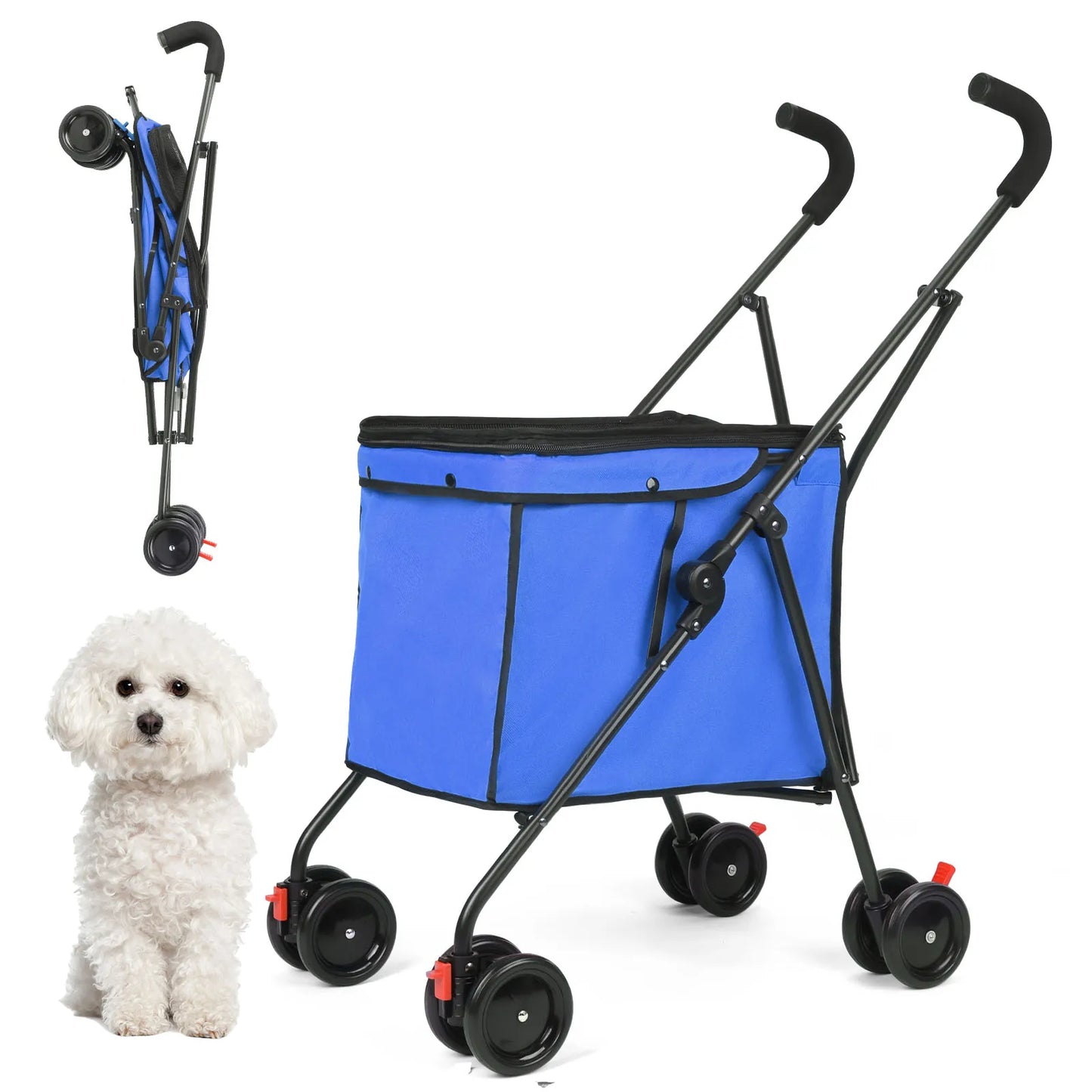 4 Wheels Dog Stroller