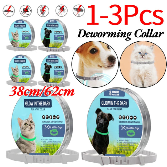 1-3Pcs Dog Calming Pheromone Collars Cats Relieve Anxiety