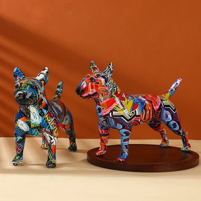 Art Creative Bull Terrier Home Decoration
