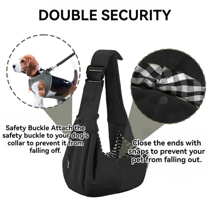 Small pet sling holder, hands-free easy and portable