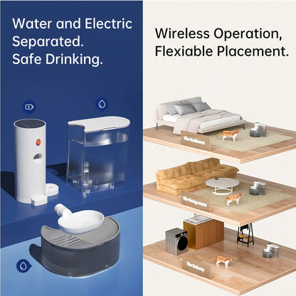 Pet Water Dispenser Wireless Automatic Water Feeder