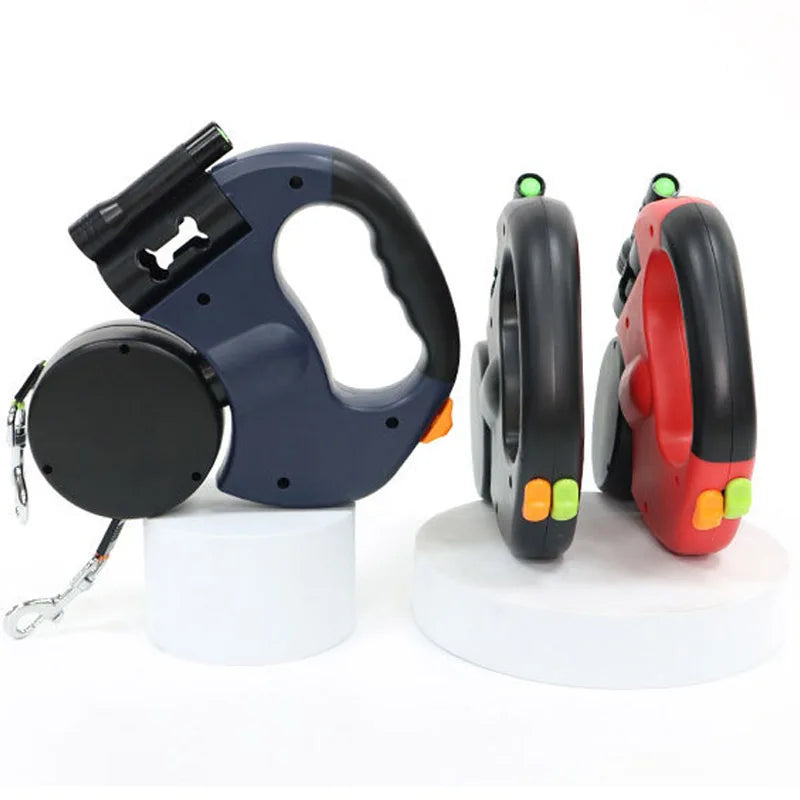3in1 Double Head Automatic retractable Dog leash