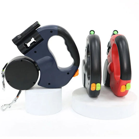 3in1 Double Head Automatic retractable Dog leash