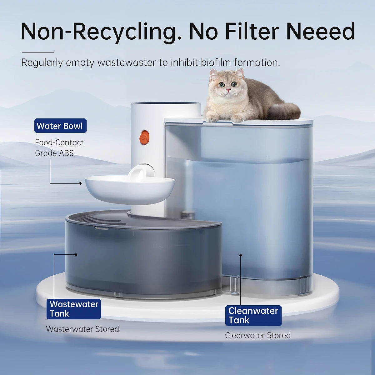 Pet Water Dispenser Wireless Automatic Water Feeder